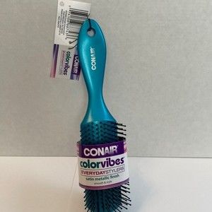 Conair Color Vibes Teal Hair Brush Everyday Stylers NWT Smooth & Style